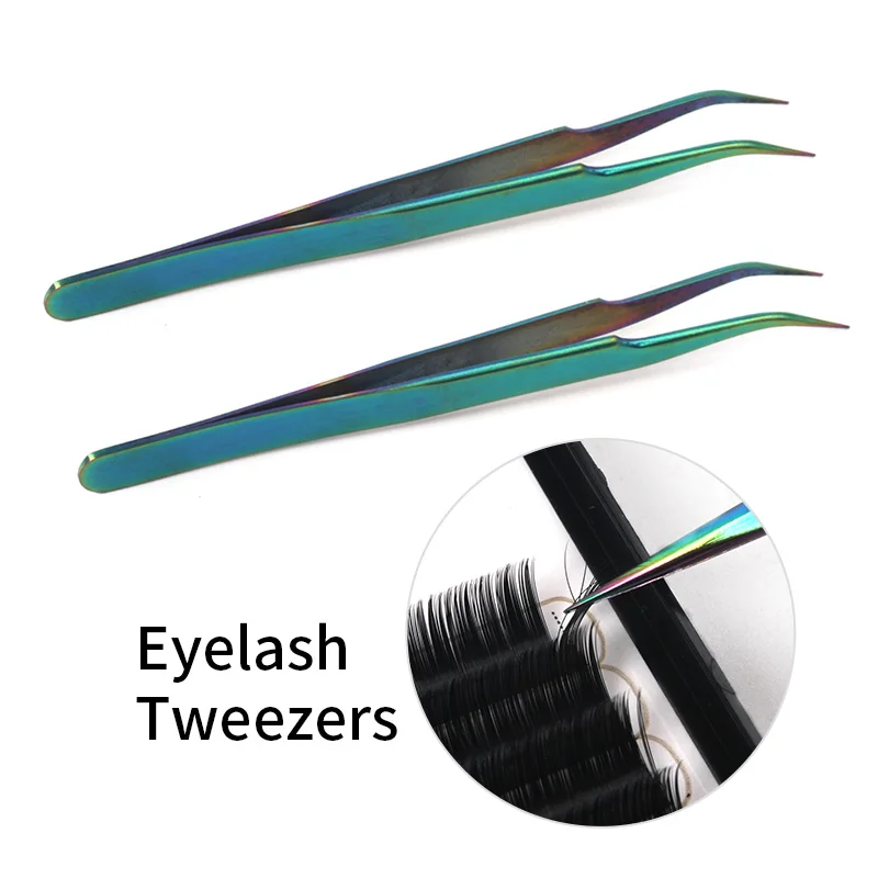 

THINKSHOW Various Style Stainless Slivery Tweezer for Eyelash Extension Ultra Precision Eyebrow Tweezers VETUS ST Series Tweezer