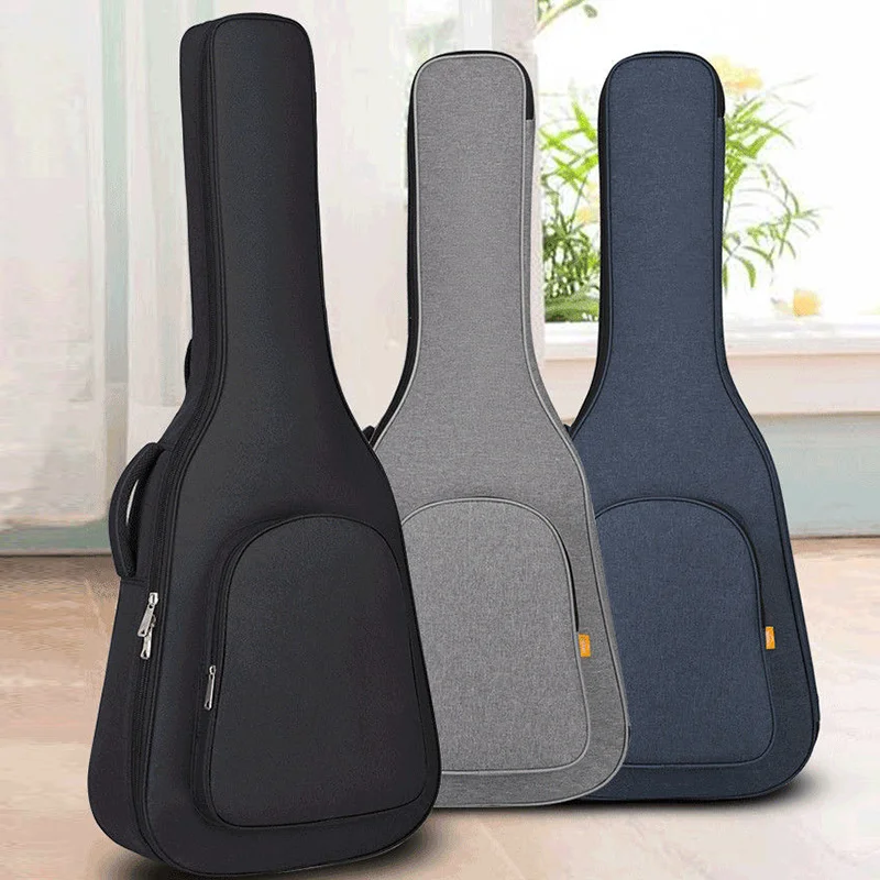 

Oxford Bass Guitar Bags Portable Guitar Backpacks 40/41 Inch Thicken Pad Case Solid Color Waterproof Wearable Bag