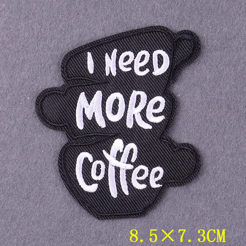 Friends Iron On Patches On Clothes Accessory DIY Coffee Drinks Embroidered Patches For Clothing Thermoadhesive Patch On Backpack