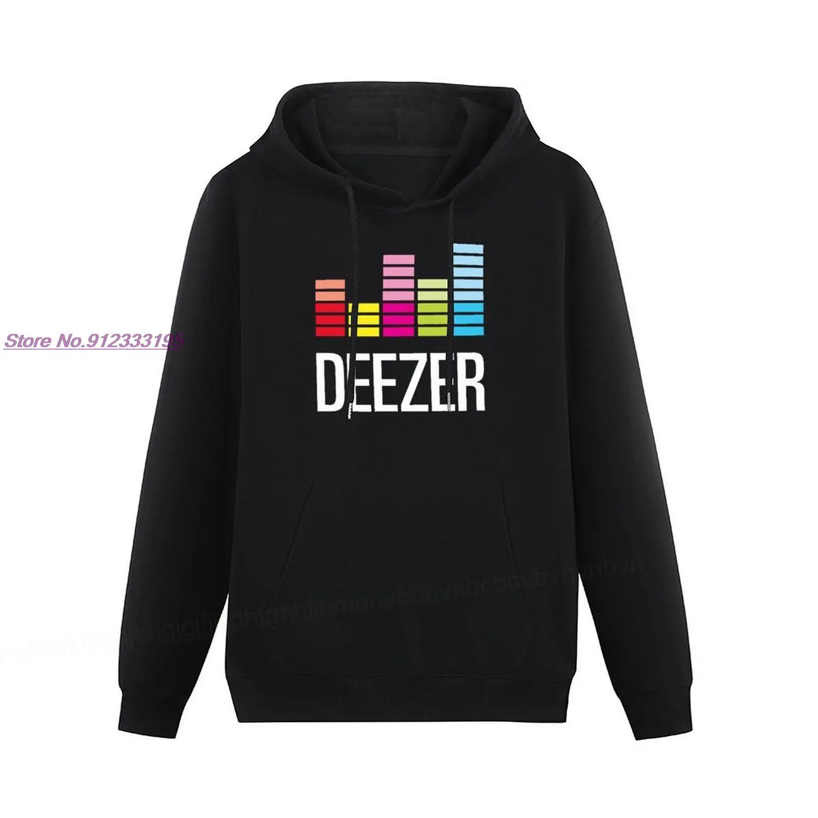 

Men's Hoody Deezer Logo Velvet Hoodies Funny Cotton Long Sleeve High Quality Tops Graphic Tee Printed Clothing Pullover Streetwe