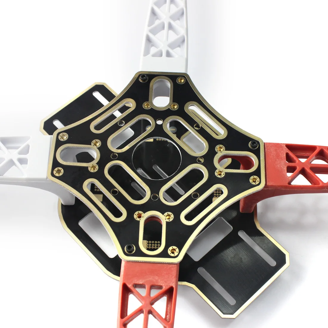 F450 RC Quadcopter Main Frame Board Top Upper / Bottom Lower Plate With 2 Pcs White 2Pcs Red Arm for Multicopter