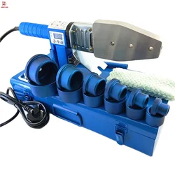 British Plug1000W Digital Temperature Control 20-63mm Tube Welding Machine PPR PE PP Pipe Welder Soldering Iron For Plastic Pipe