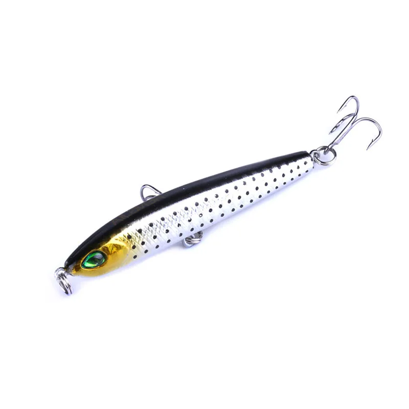 1Pcs Japan High quality hook 7.5cm 9g Minnow  Fishing Lure Pencil Hard Bait isca artificial Wobbles Slow Sinking Lifelike Baits