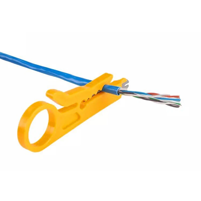 Pelacables multiherramienta de bolsillo, cuchillo crimpadora, herramienta de prensado, pelado de cables, cortador de cables, corte de línea, 3/2/1 Uds.