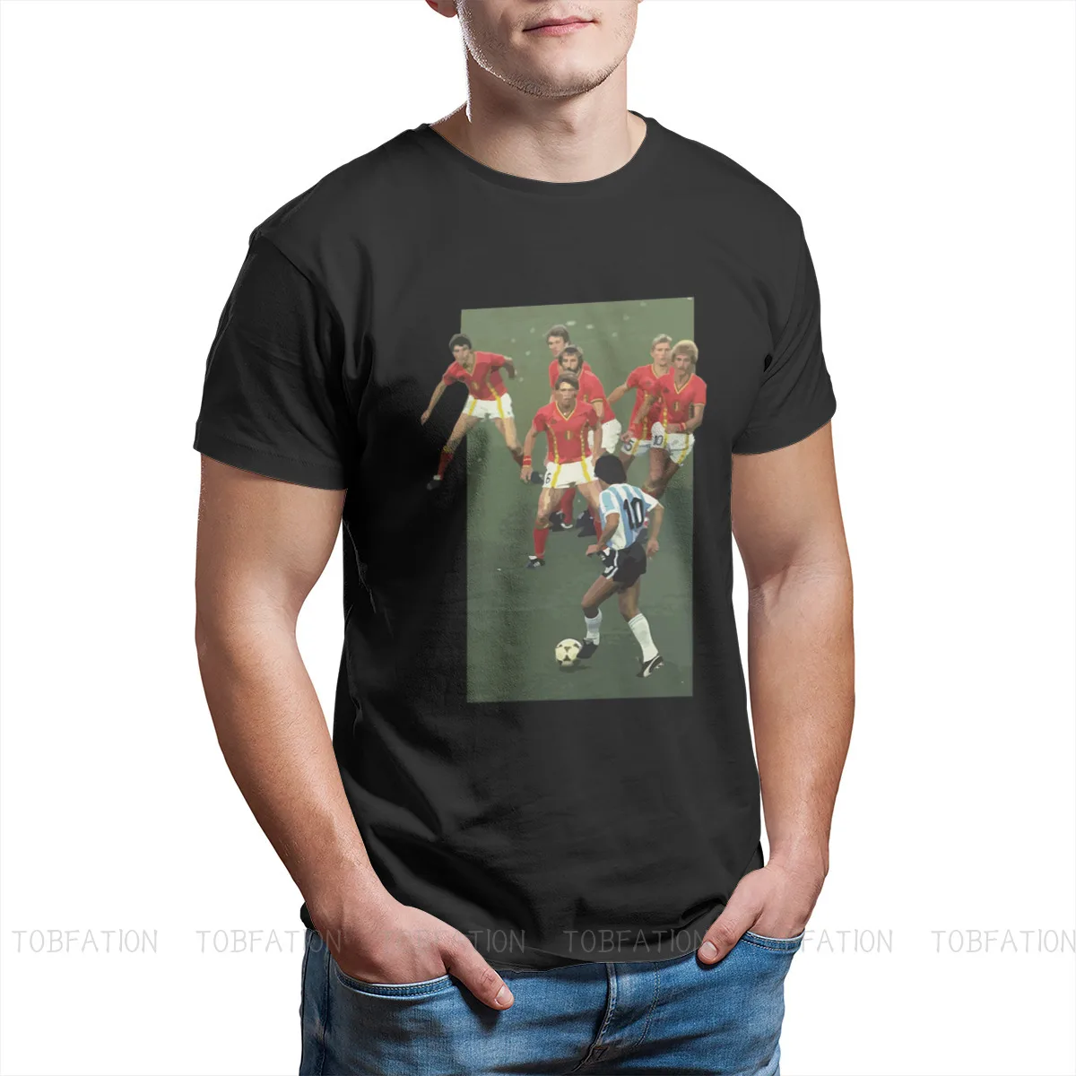 Diego Armando Franco RIP Mourns Argentine Football Player The Golden Kid Winner TShirt for Men Maradona vs Belgium Sweatshirts