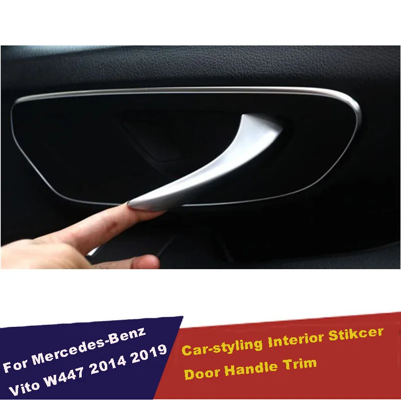 

UBLUEE внутренняя дверная ручка автомобиля, ручка чаши, накладка, подходит для Mercedes-Benz Vito W447 2014-2018, матовый интерьер