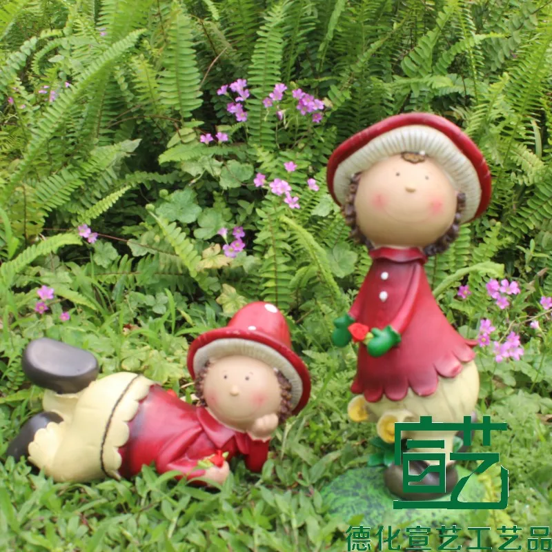 

Pastoral Resin Cute Couple Doll Sculpture Courtyard Villa Lawn Figurines Decoration Outdoor Landscape Balcony Ornaments Crafts