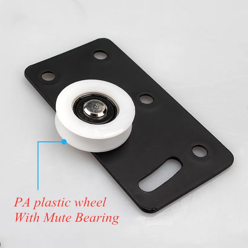 1set Sliding Door Wheels Rollers Pulleys Runners for Cupboard Wardrobe Cabinet Smoothly Mute Nylon Wheels wardrobe door roller
