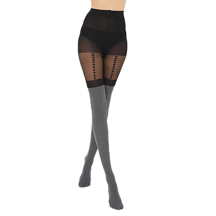 KASURE Women sexy Tight Pantyhose Spring Summer Shinny Women Nightclubs Sexy Black Tinted Sheer False High Stocking Pantyhose