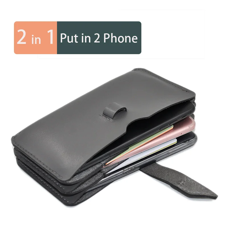 Universal PU Leather Phone Bag Pocket Wallet Pouch Case For Samsung S10 For iPhone 11 Pro Max  For Huawei P40 iPhone 12 13 Pro