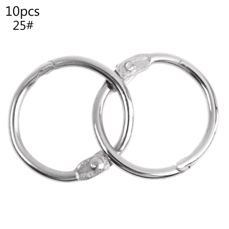 Dropship Metal Loose Leaf Book Binder Hoop Ring Multifunctional Keychain Circle DIY Album