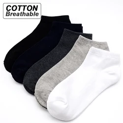 5 Cặp/lô Tất Vớ Nam Cotton Lớn Size39-48 Cao Chất Lượng Giày Thoáng Khí Thuyền Tất Ngắn Tất Vớ Nam Busines Vớ Nam Mùa Hè