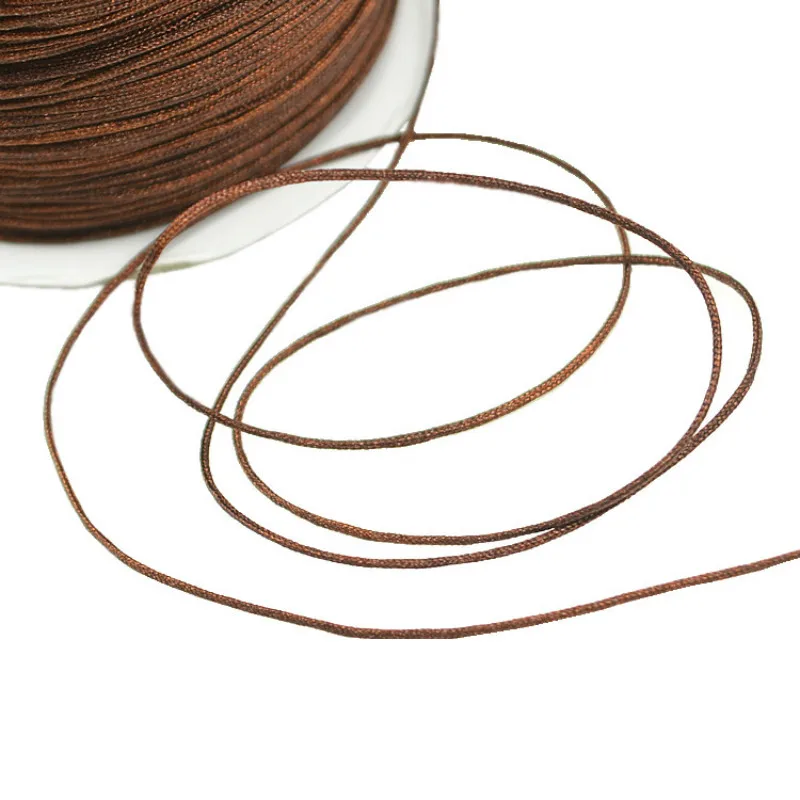 1mm Jewelry Making Cord Thread Silk Beading Thread Bead Cord Macrame Nylon Cord Costume Tassel Making Jewelry DIY 80M/roll