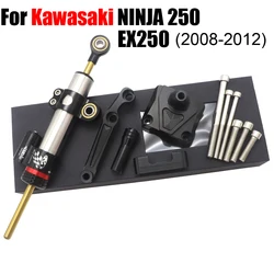 Motorcycle Steering Stabilize Damper Bracket Mount CNC Motorbike For KAWASAKI NINJA250R EX250 EX 250 2008 2009 2010 2011 2012