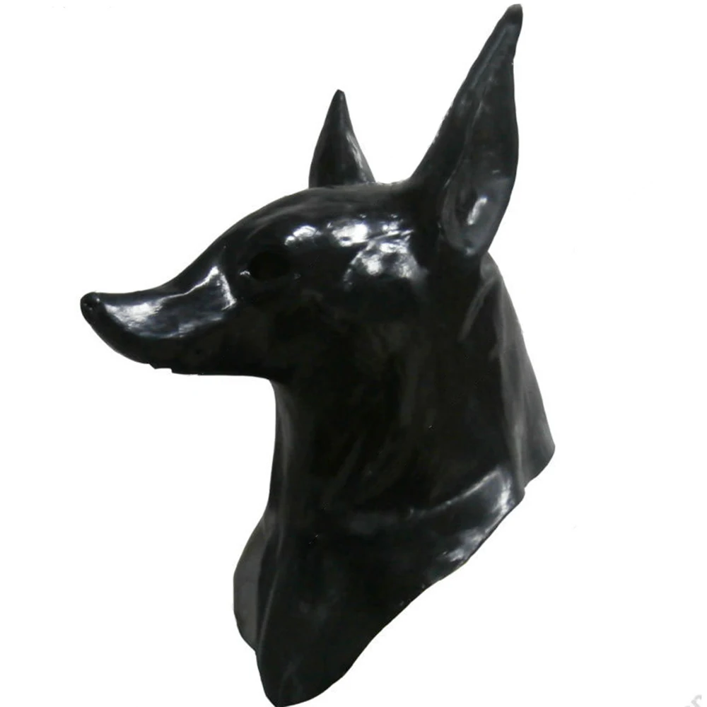 Anubis Mask Adult Latex Mask Egypt The Jackal God Costume Masqurade Halloween Cosplay Party Fancy Dress