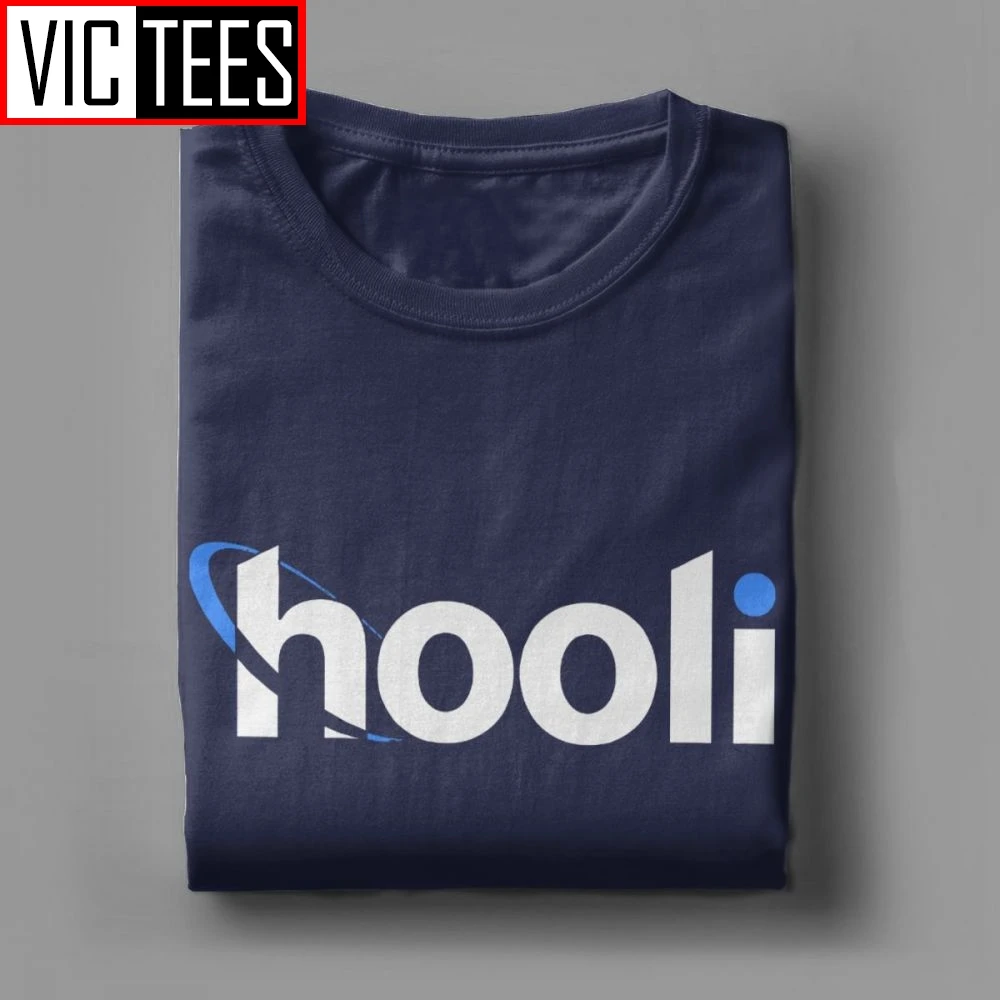 Hooli Logo Silicon Valley T-Shirts Men Aviato Geek Tv Nerd Richard Humor 100% Cotton Tee Short Sleeve T Shirt Idea Tops