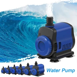 5W 80W regulate Submersible Water Fountain Pump indoor Fish Aquarium Tank water pump, outdoor fish pond pool fountain pump spout