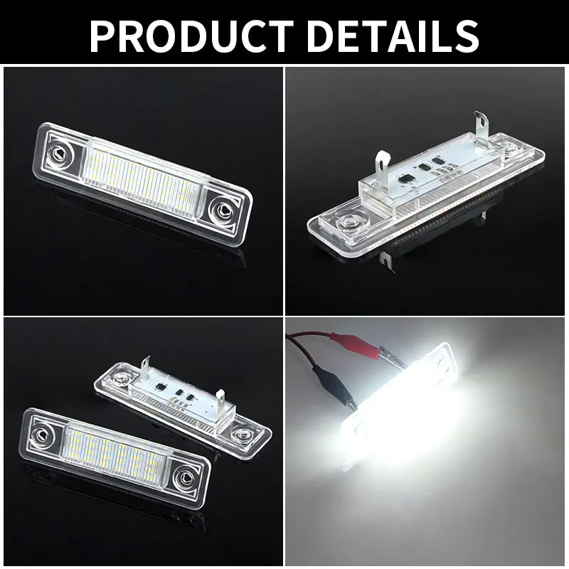 For Opel Corsa Vectra B Astra F G Omega A B Zafira A Signum LED No Error Canbus Car License Plate Light Number Auto Warning Lamp