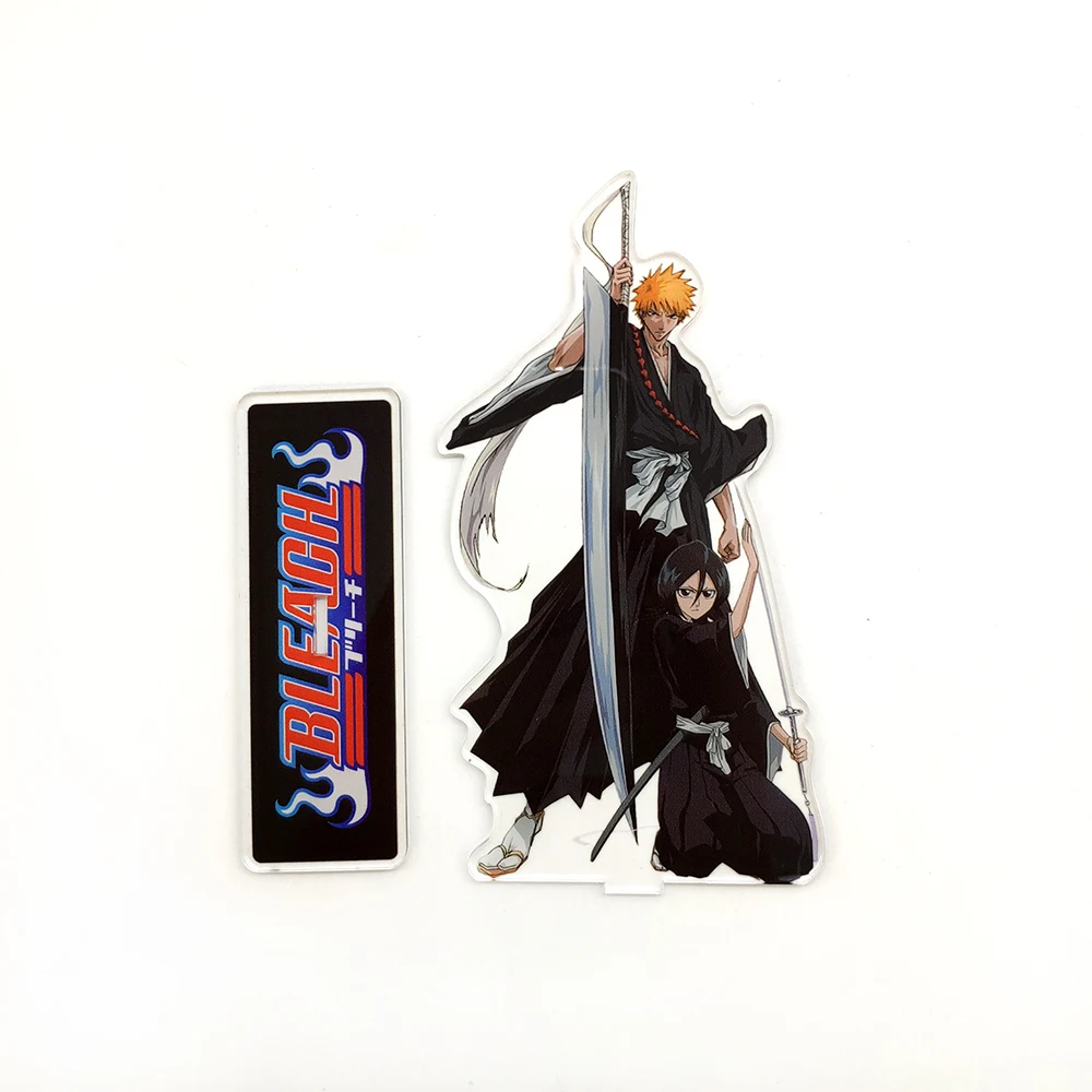 

Bleach Kurosaki Ichigo Rukia Kuchiki japanese manga acrylic standee figurines desk decoration cake topper anime