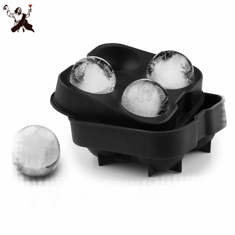 

Food Grade Quadruple Ice Hockey Mould Whiskey Ice Mould Silica Gel Ice Lattice Mould Creative Ball Ice Mould Bar Tools