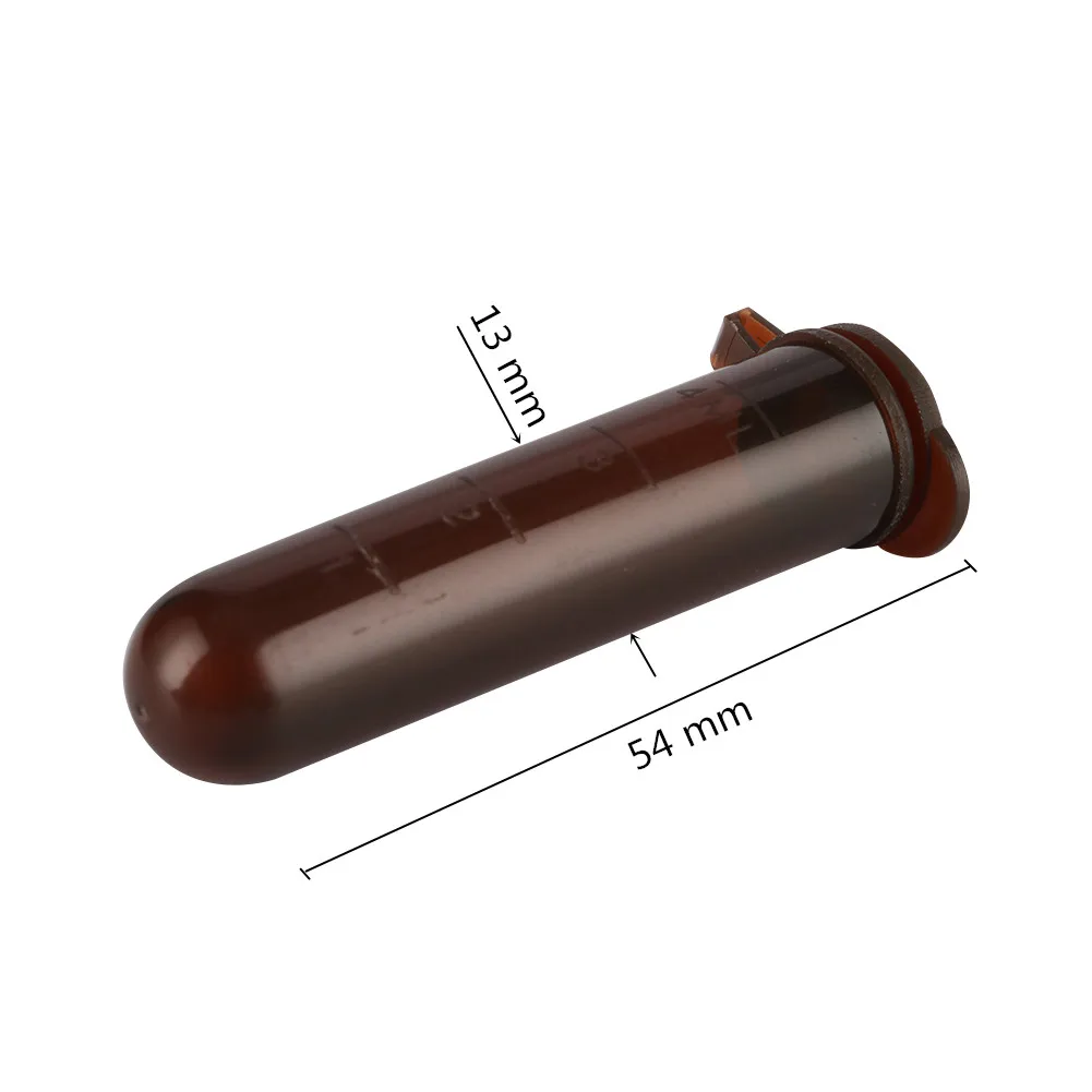 5ml Plastic Brown Centrifuge Test Tube With scale line Snap Cap Round Bottom Sample Vial Container Laboratory Analysis Equipment