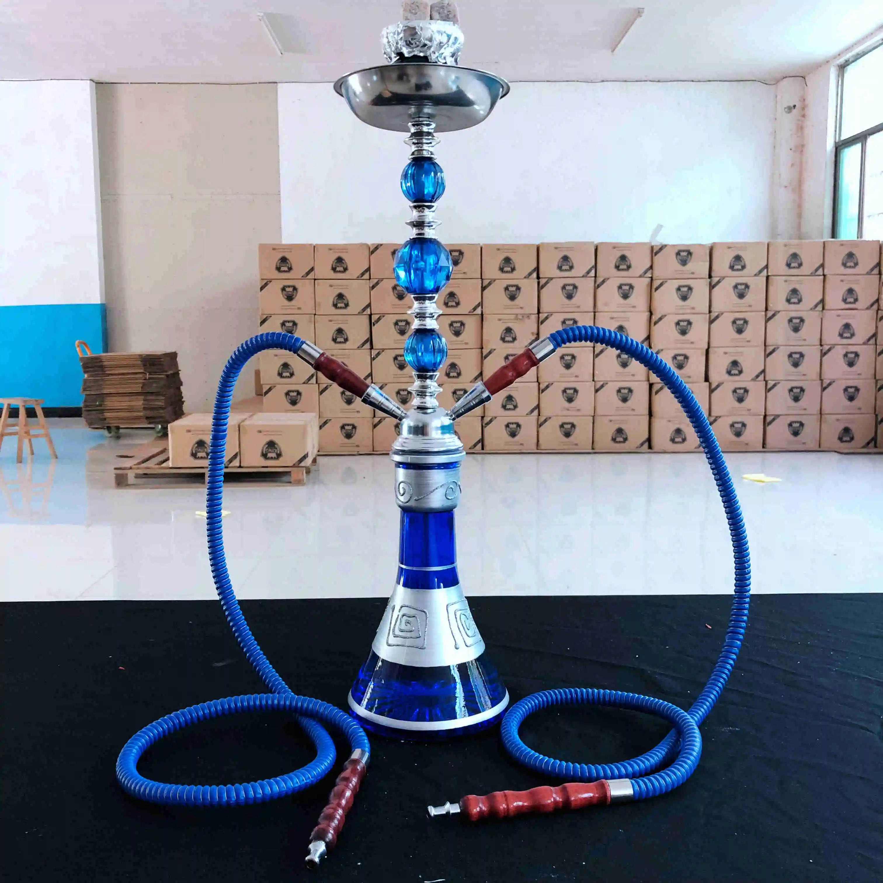 DEJAYA Synthetic Leather Hookah Hose Shisha Pipe Cachimba Waterpijp Provost Chihcas Narguile Accessories 1.2m