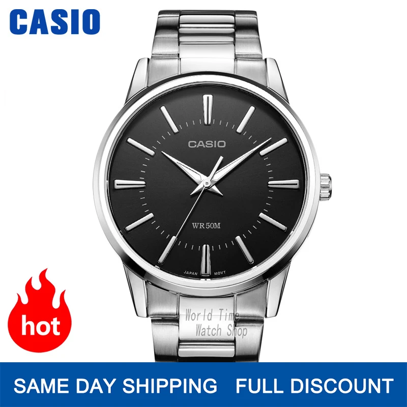 Hombres reloj de Casio reloj de marca de fábrica superior lujo conjunto cuarzo reloj militar 50m resistente al agua para hombres moda reloj de