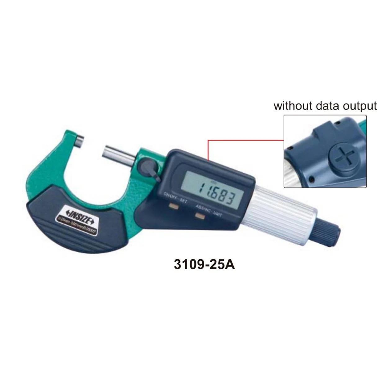 INSIZE digital outside micrometers 0-25/25-50/50-75/75-100mm 0-1”/1-2\