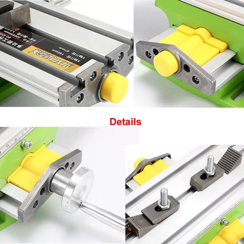 BG-6330 Multifunction Mini Working Cross Table Bench Worktable X Y Axis 190*65mm Stroke for Milling Machine Precision Tools