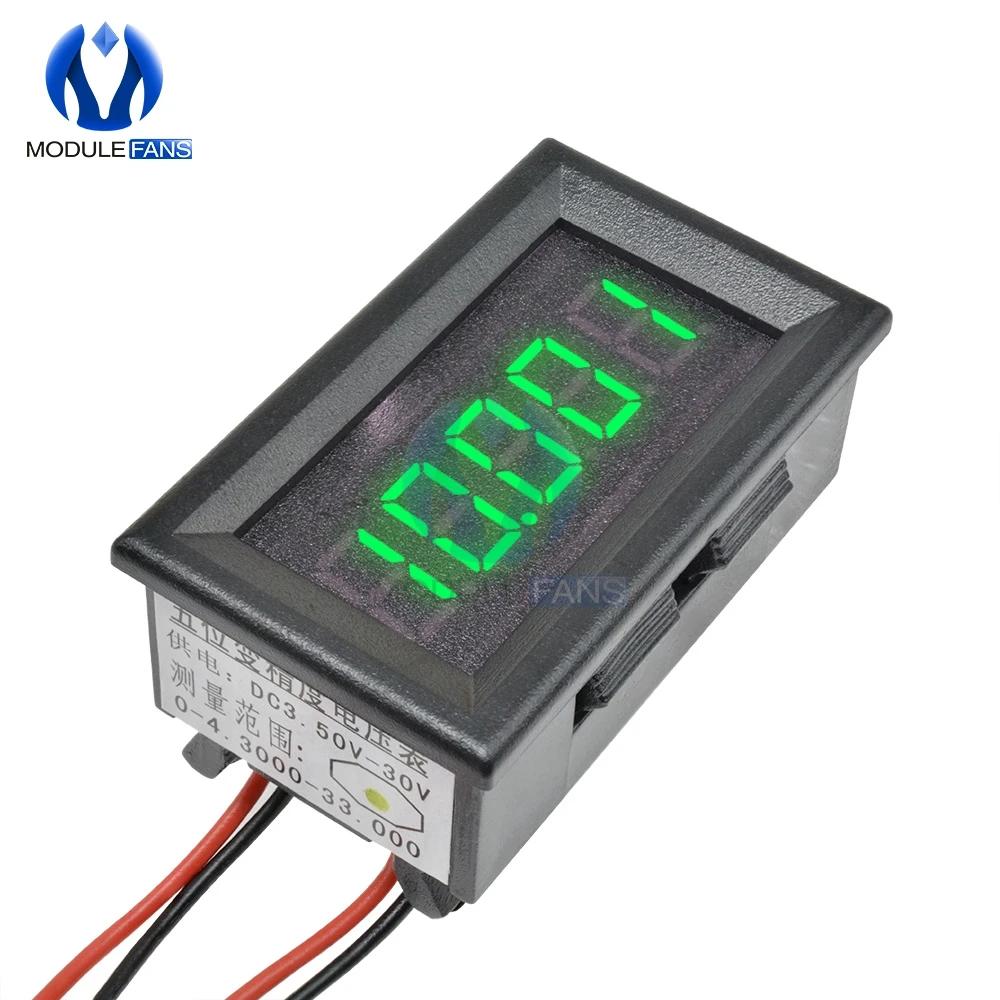 Mini Rot/Blau/Gelb/Grün 0,36 Zoll 5-stellige digitale LED-Anzeigebuis Präzisions-Digitalvoltmeter Spannungsmesser Panel 0,36 Zoll – Detail 10
