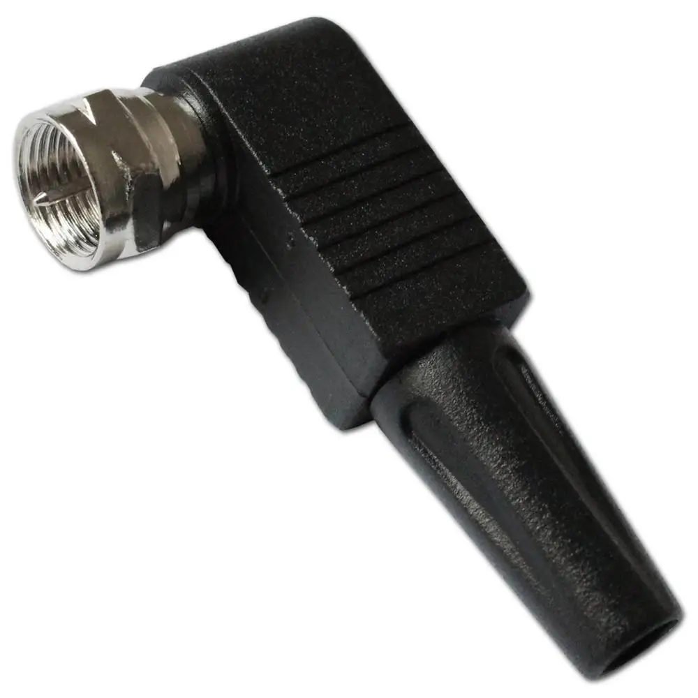 

F Type Right Angle 90 Degree Male Solder Plug Connector