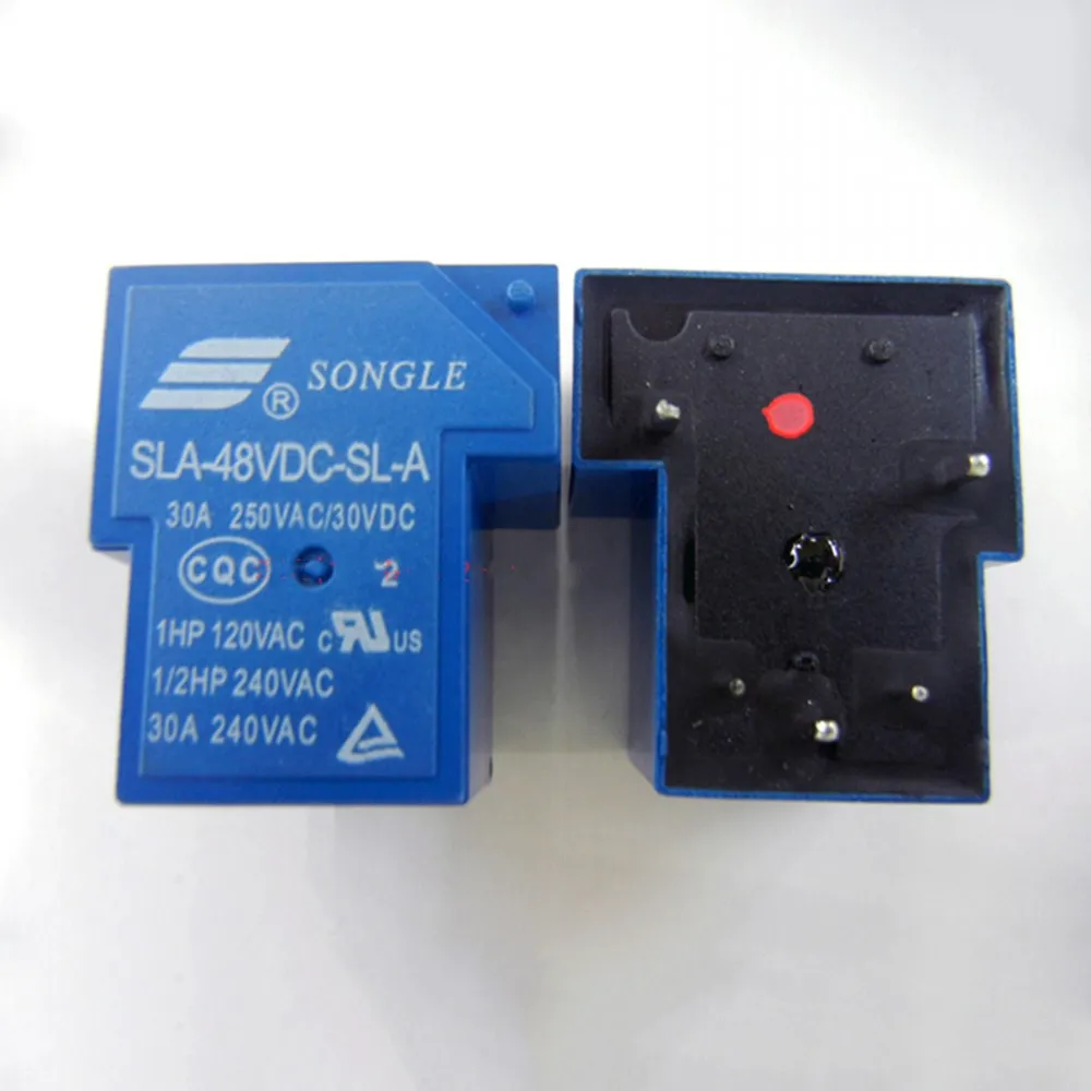 10pcs Power relays SLA-48VDC-SL-A 48V 30A 5PIN T90 a group of normally open High-quality