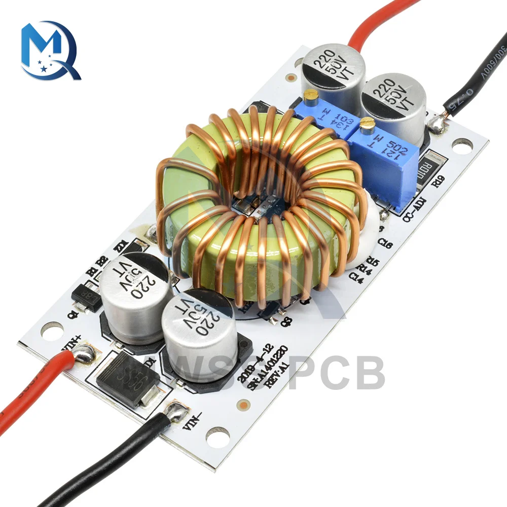 250W 500W 10A Step Up Power Supply Board Constant Voltage Regulator Current Module 8.5V-48V To 10-50V Adjustable Boost Converter