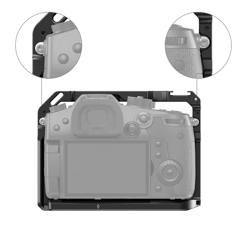 Imagem -05 - Smallrig Dslr Câmera Cage com Cold Shoe Mount Panasonic Gh5 Lumix Gh5s Furos de Rosca e Nato Rail 2646 8