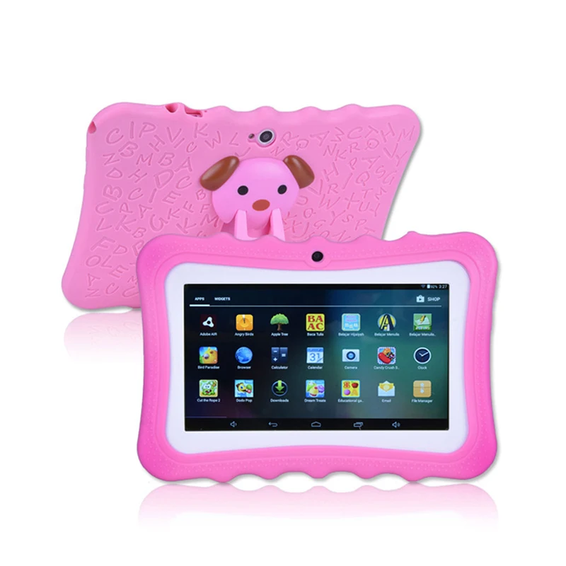 

Q7 Hd Screen 7" 1+8g Quad Core Child Tablet Android 4.4 Wifi Bluetooth Player Speaker Kid Puzzle Learning Tutoring Educational