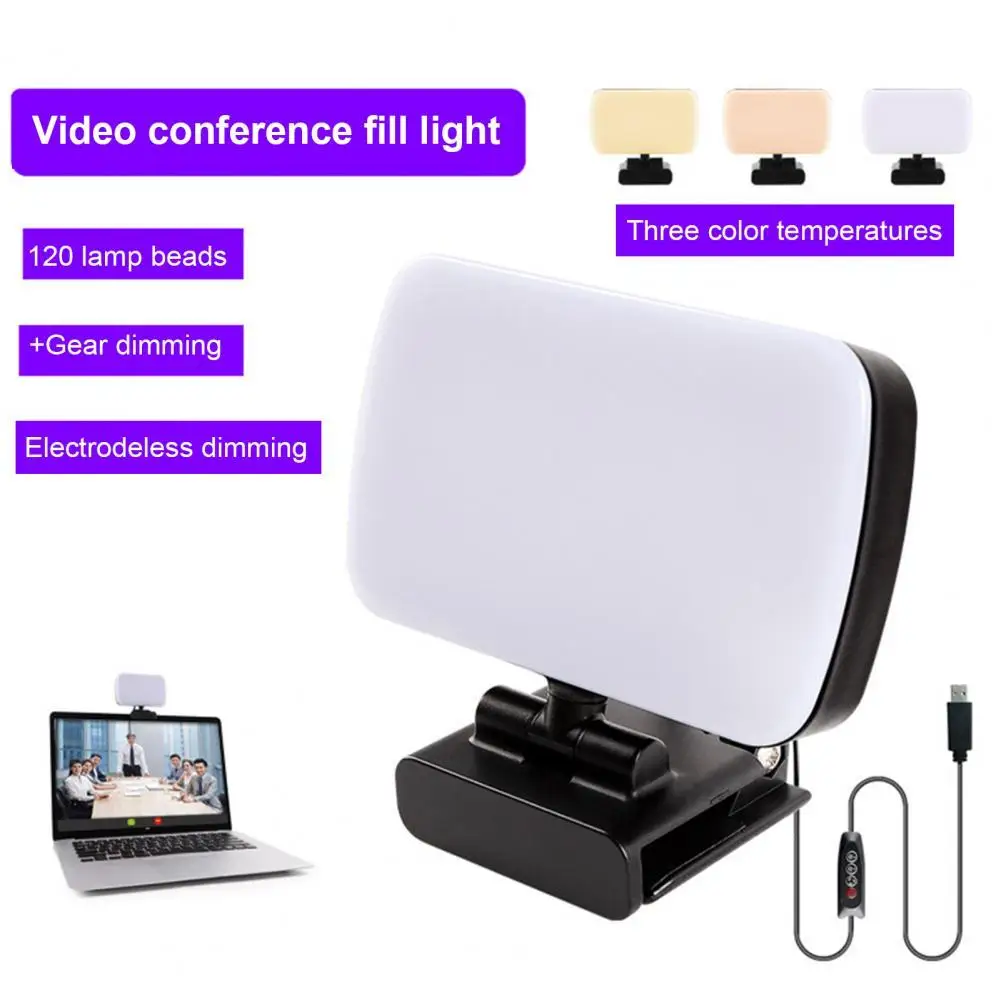 Bluelans Fill Light High Brightness Eyesight Protection Rotatable Camera Flicker-free LED Fill Light for Video Recording