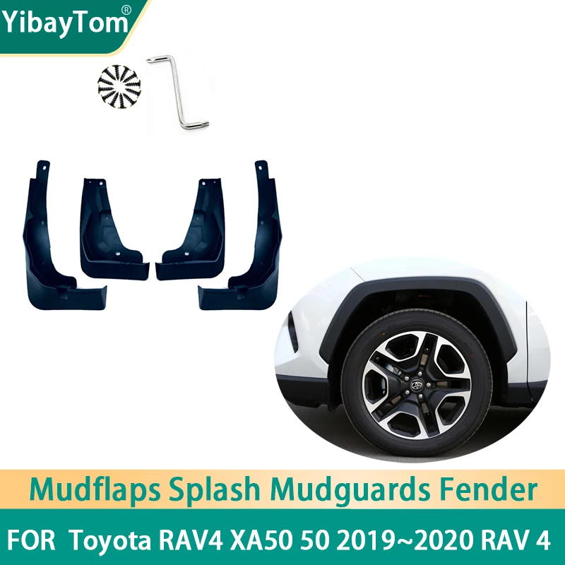 4 ps Durable Front&Rear Mudflaps Splash Mud Guard Mud Flap Mudguard Fender For Toyota RAV4 XA50 50 2019~2020 RAV 4 accessories