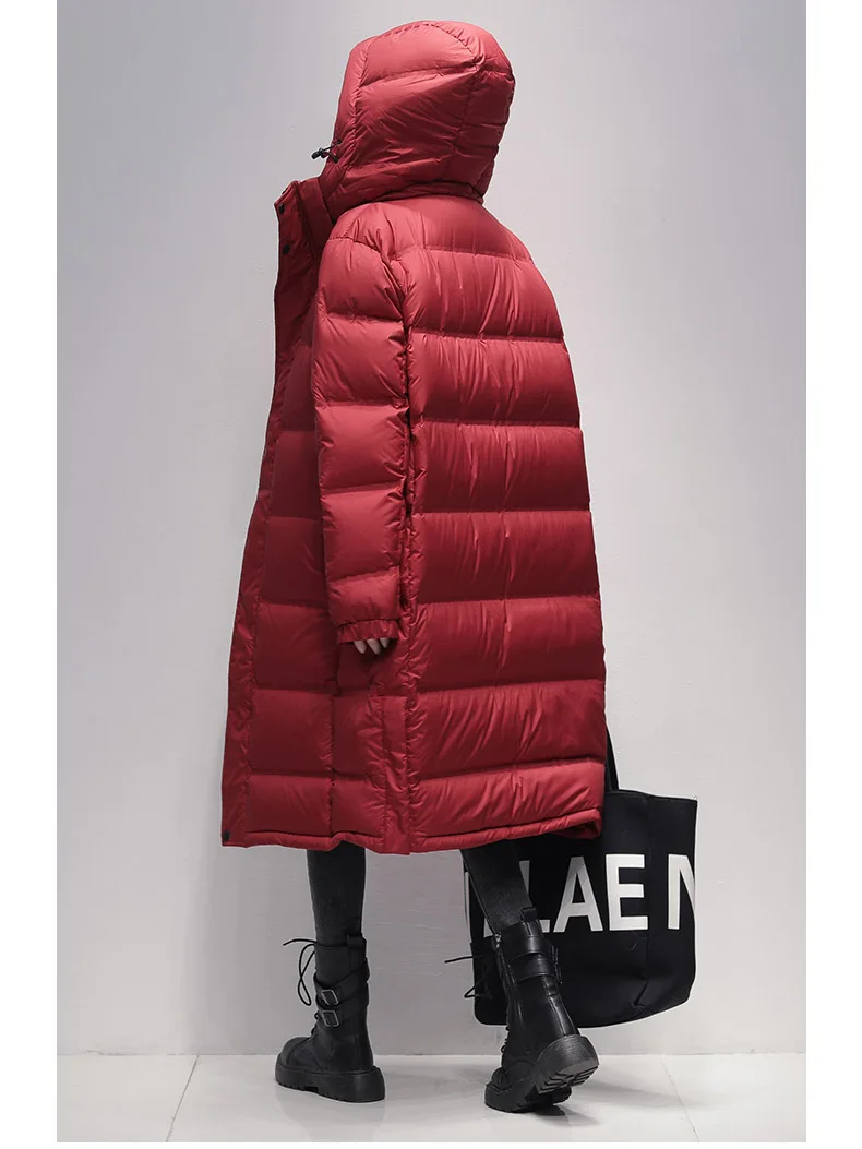 Women\'s hot-selling winter down jacket black navy blue plus size loose casual fashion high-quality jacket