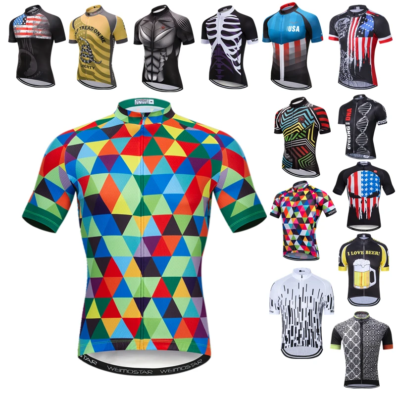 

Weimostar 2024 Summer Men's Cycling Jersey Shirt Racing Sport Bicycle Shirt Ropa Ciclismo Pro Team MTB Bike JerseyCycling Wear