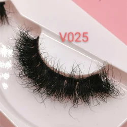 NEW 1pair Mink Lashes Natural False Eyelashes 10mm-20mm Real Mink Thick Fluffy Wispy Fake Lashes Make Up 3D Mink Eyelashes