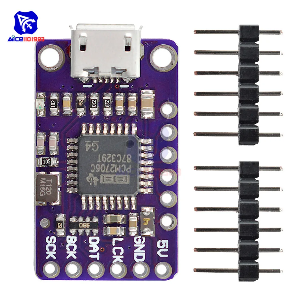 diymore GY-PCM2706 Micro USB to I2S IIS Serial Adapter Module