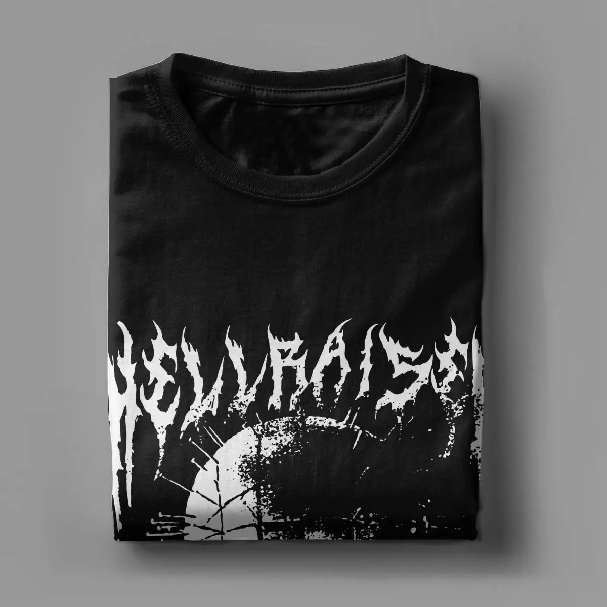 Hellraiser Men T Shirt Horror Funny Tee Shirt Short Sleeve Round Collar T-Shirts 100% Cotton Printed Tops