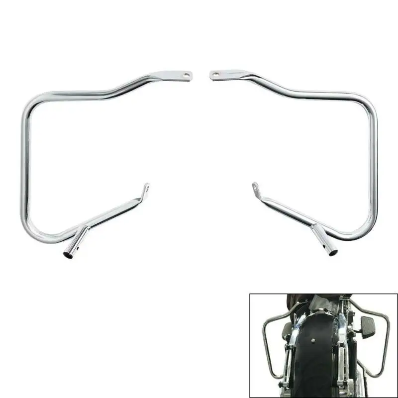 Motorcycle Saddle Bags Guard Bracket For Harley Touring Road King Street Electra Glide Ultra Classic FLHR FLHX FLTR FLHTCU 14-24