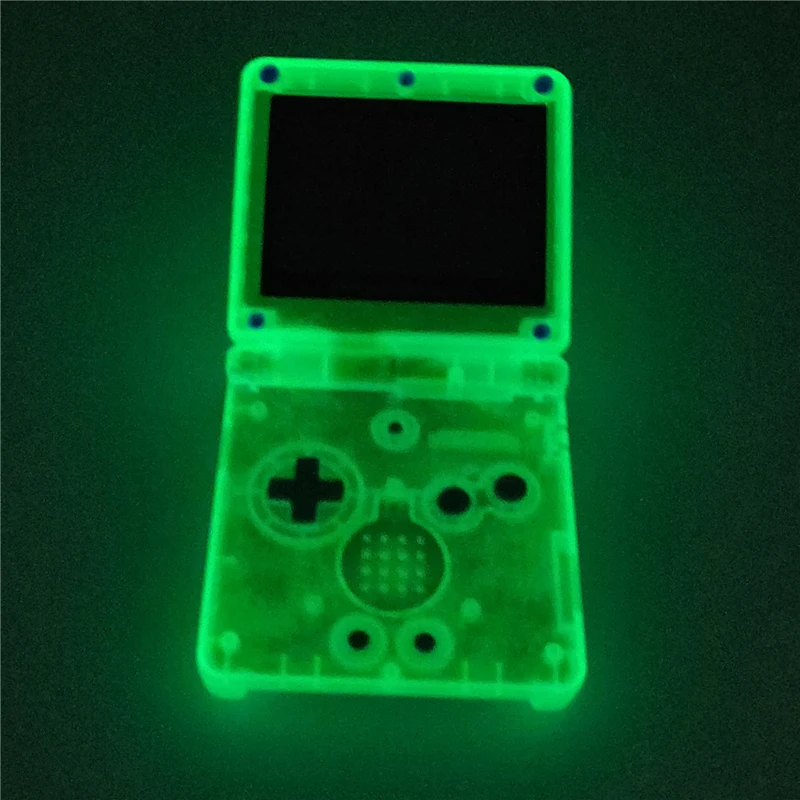 ใหม่สี GITD เรืองแสงใน Dark สีเขียวใสสําหรับ Nintendo GameBoy Advance SP Shell สําหรับ GBA SP คอนโซลฝาครอบกรณี