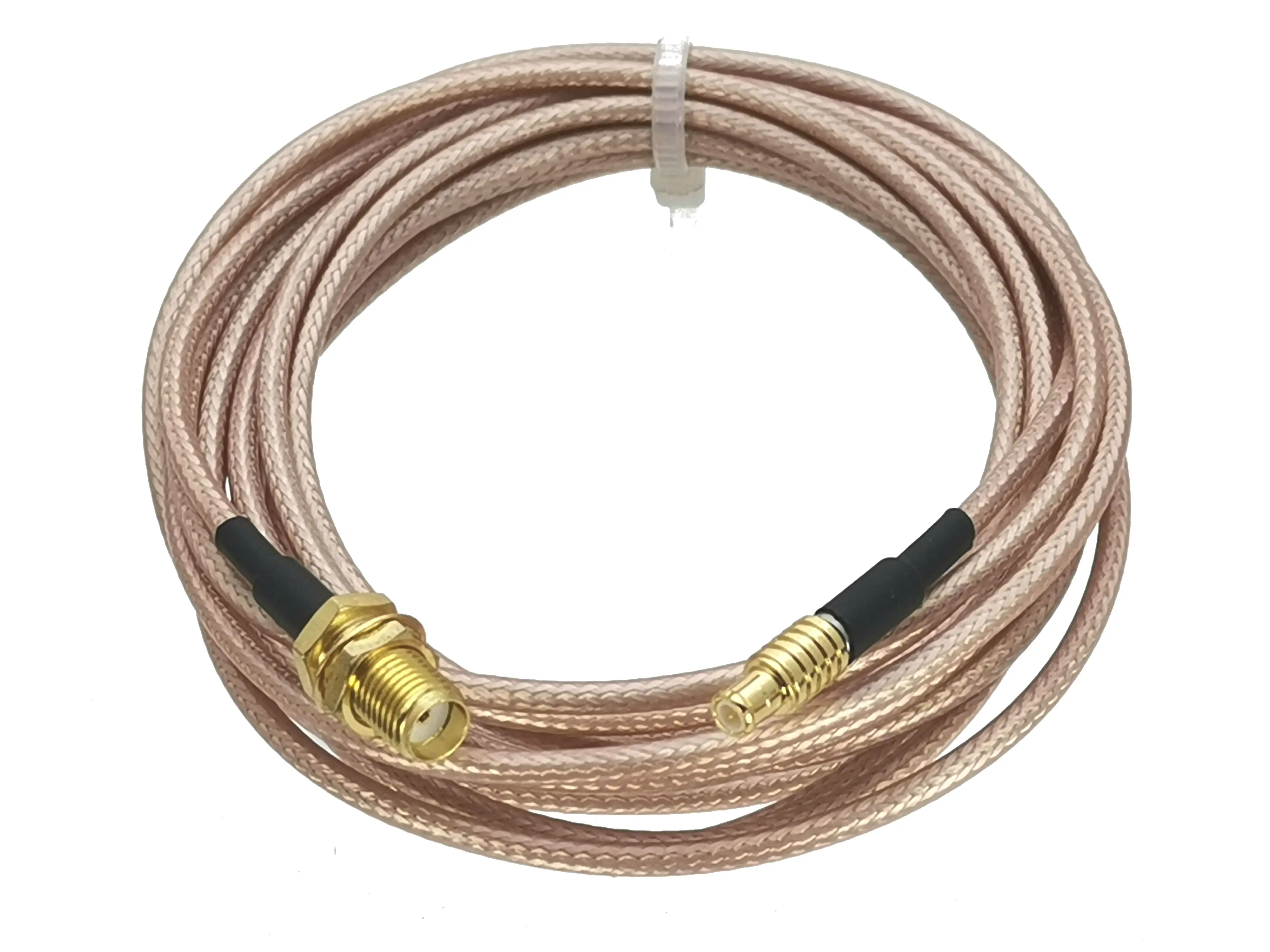 RG316 SMA Female Jack Bulkhead Nut to MCX Male Plug Straight RF Jumper pigtail Cable Wire Terminals 5CM~10FT