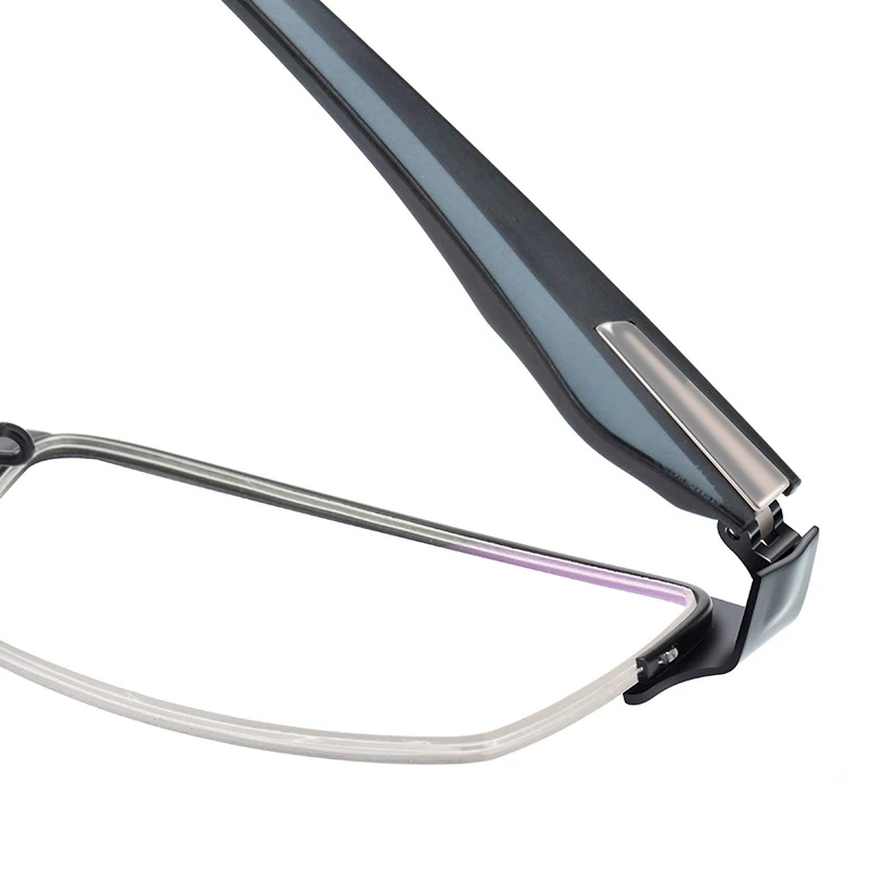 Gli uomini In Lega di Titanio Occhiali Telaio per il Maschio Eyewear Flessibile Templi Gambe IP Placcatura Elettrolitica Della Lega di Materiale