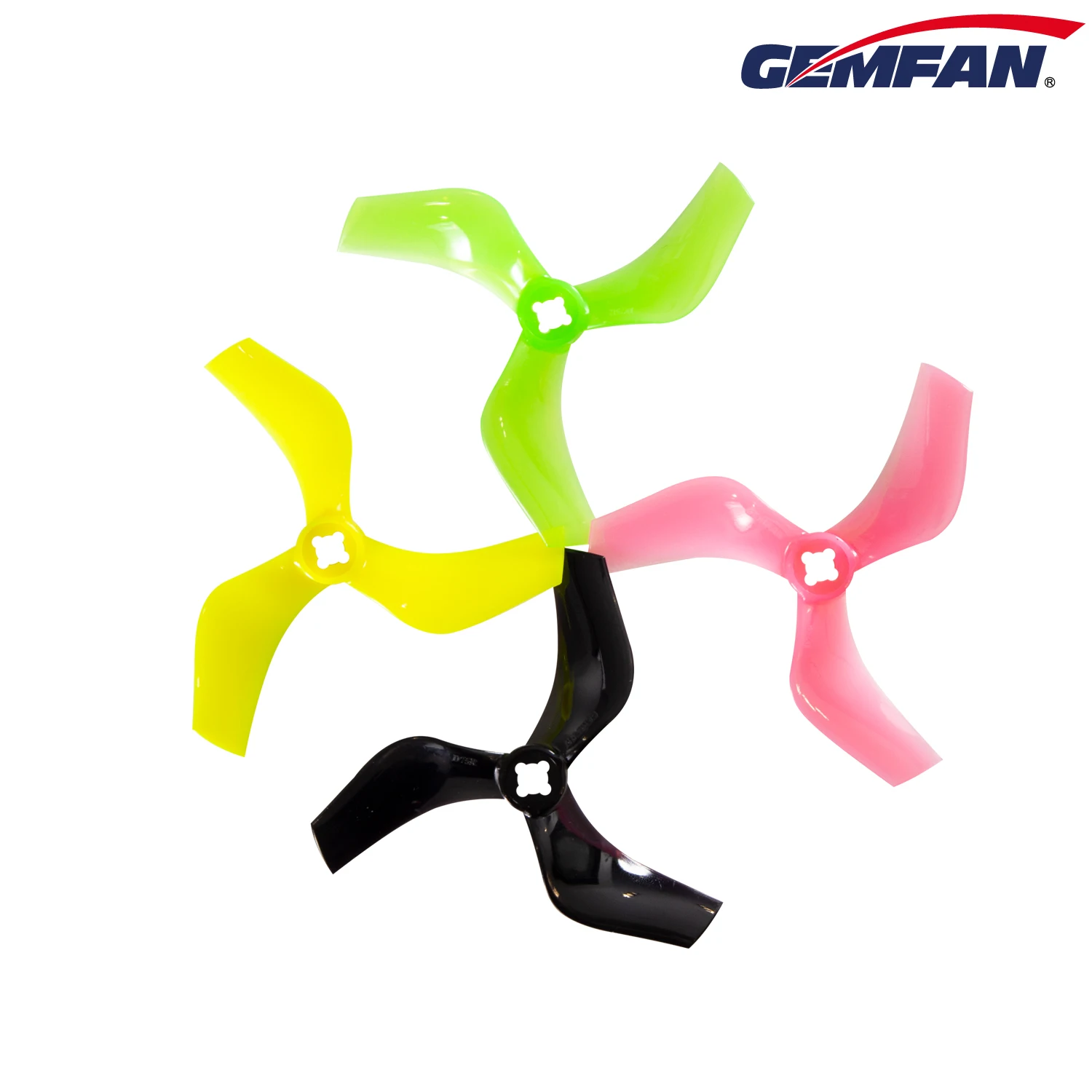 GEMFAN-hélice de 3 aspas para Dron de carreras, accesorio de 75mm, 3 pulgadas, 5mm para Cinewhoop RC FPV, Motor de 1408-3750KV, 6 pares/12 piezas