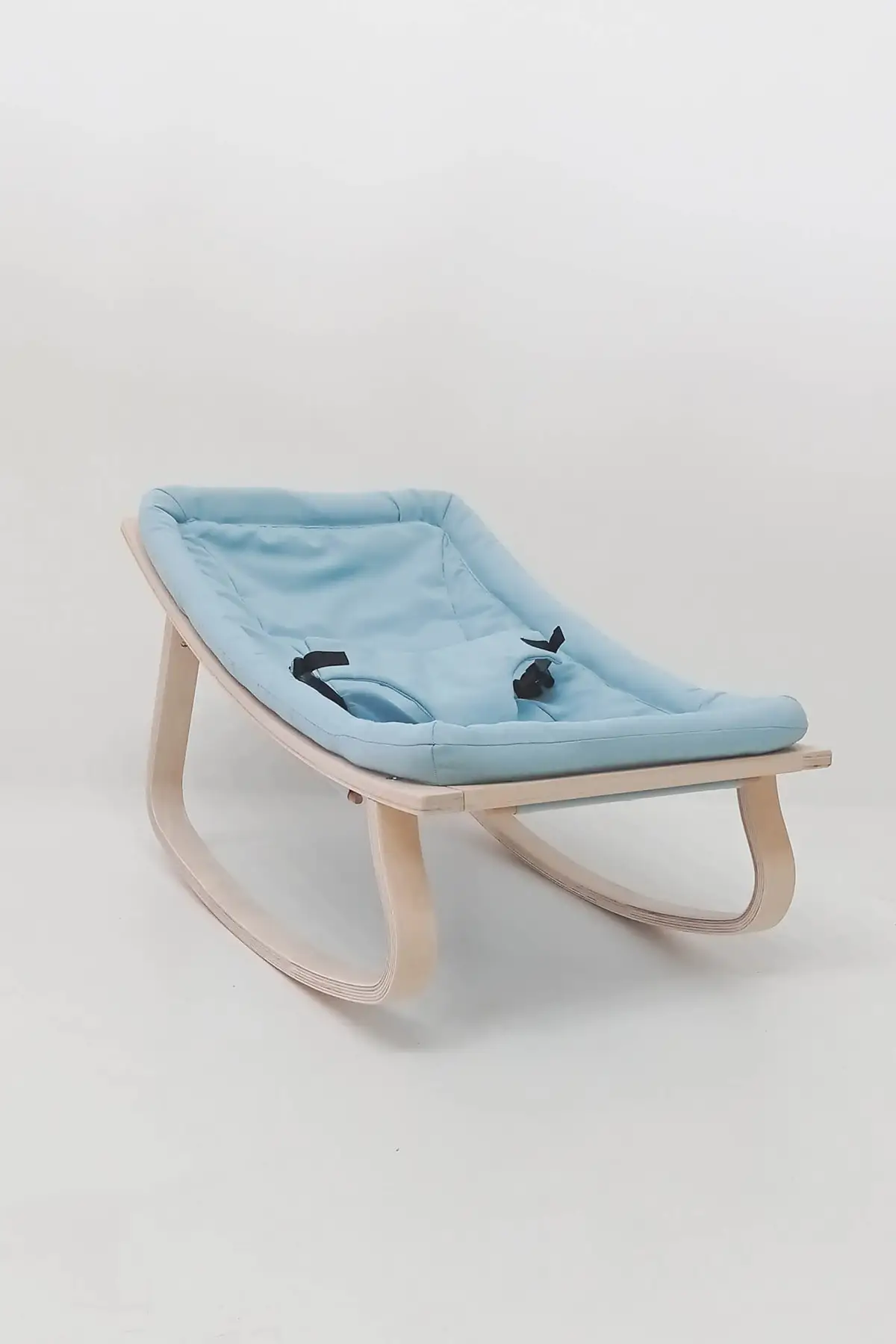 Natural Wood Rocking Baby Bed Baby Cradle Rocking Chair Rocking Baby 0-36 Months Swing Soothing Durable Cradle Star New Natural Wooden Cot Nursery Ergonamic Natural Nest Bed Swing Seat Cotton Fabric Chaise Longue Main