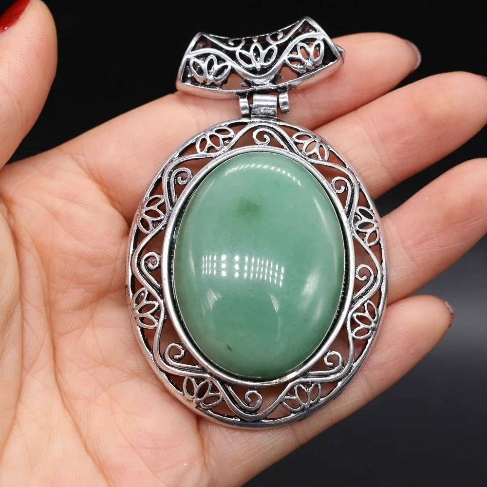 Natural Stone Pendant Red Stripe Agates Lapis lazuli Crystal for Trendy Jewelry Making Women Pendant Necklace Crafts