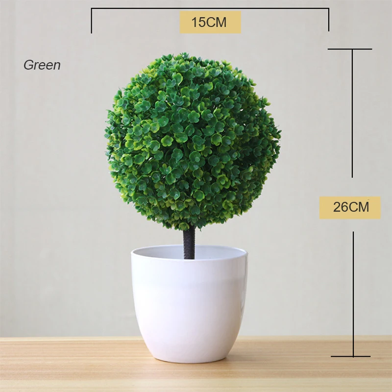 New Mini Artificial Plant Bonsai Small Simulated Tree Pot Plants Fake Flowers Office Table Potted Ornaments Home Garden Decor